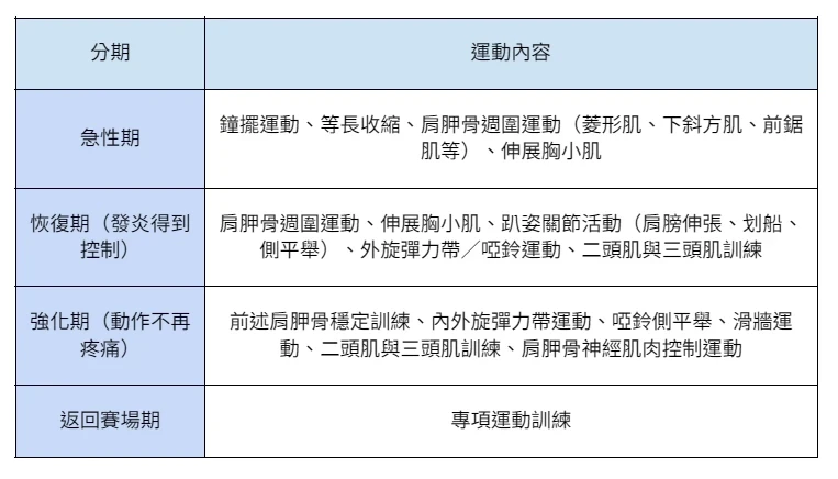 肩夾擠症候群的治療與用藥