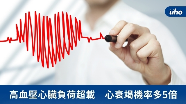 高血壓心臟負荷超載　心衰竭機率多5倍