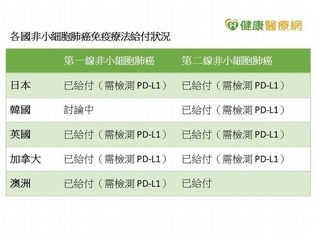 肺癌免疫療法　醫籲先做生物標記檢測