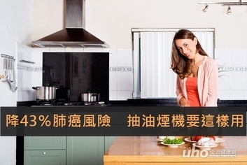 降43%肺癌風險 抽油煙機要這樣用