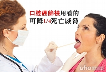 口腔癌篩檢用看的 可降1/4死亡威脅