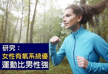 研究：女性有氧系統優　運動比男性強