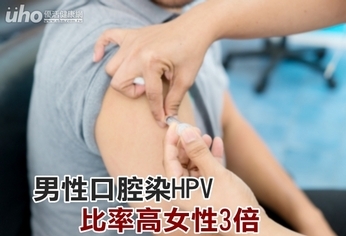 男性口腔染HPV 比率高女性3倍