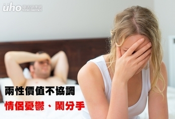 兩性價值不協調 情侶憂鬱、鬧分手