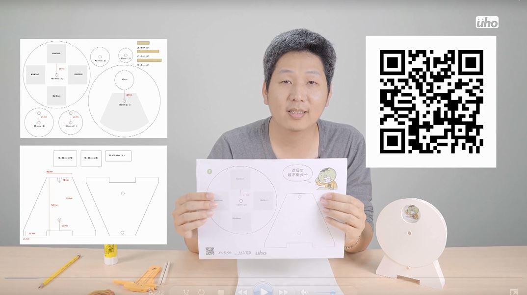 我們這邊有QRcode，可以下載我們的所有的版型